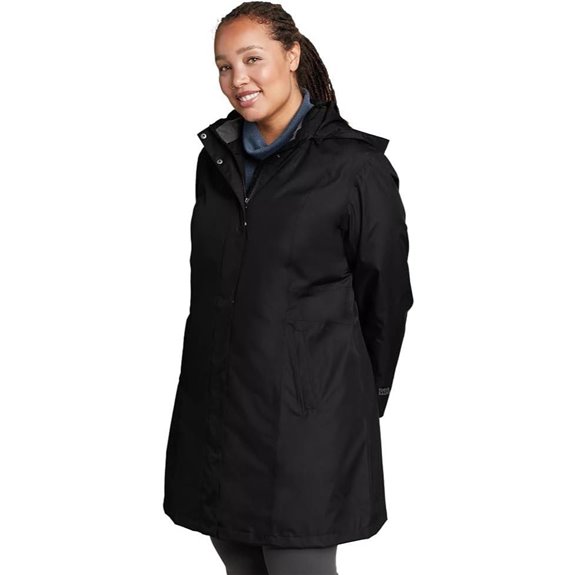Eddie Bauer Women's Girl on the Go Waterproof Trench Coat