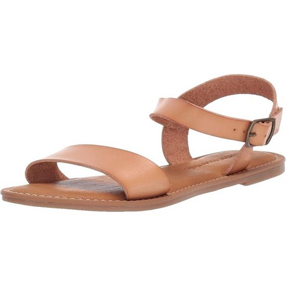 Amazon Essentials womens Two Strap Buckle Sandal