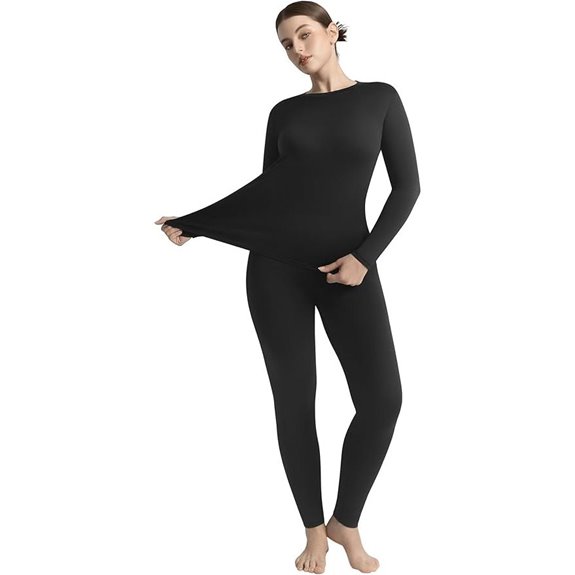 Thermal Women's Long Johns Fleece-Lined Base Layer