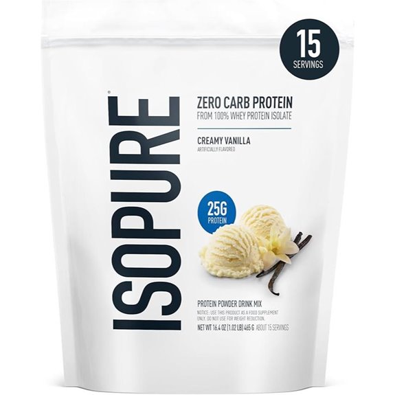 Isopure Zero Carb Vanilla Whey Protein (1lb)