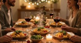casual social pasta gathering