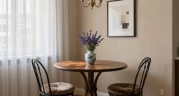 compact european dining arrangement