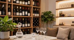 create an elegant wine nook