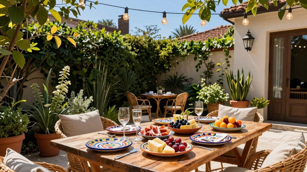 create inviting outdoor social spaces