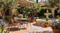 create mediterranean inspired outdoor space