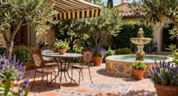 create mediterranean inspired outdoor space