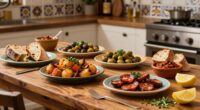 easy homemade tapas setup