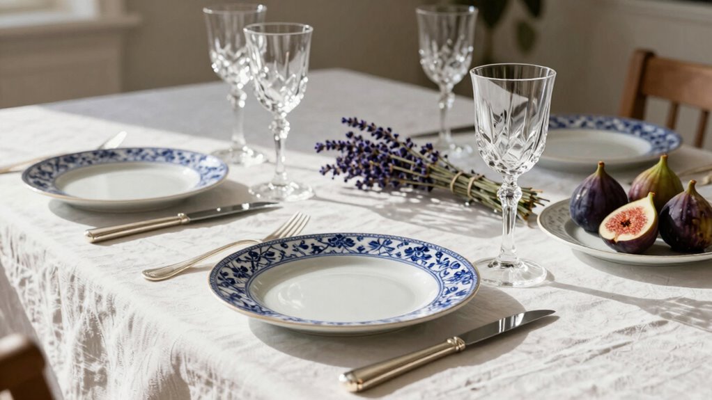 elegant candlelit table setting