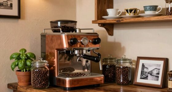 elegant italian coffee corner