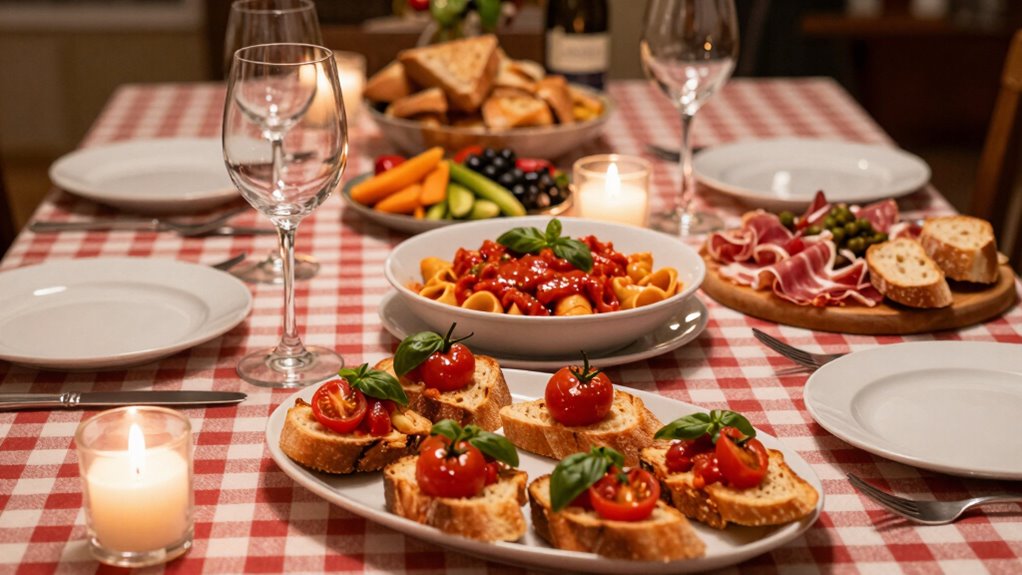 elegant rustic italian dining