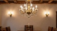 european inspired dining lighting