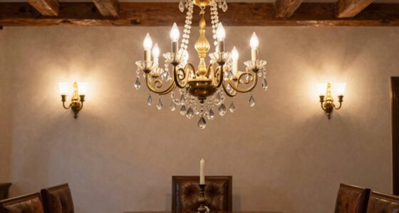 european inspired dining lighting