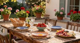 european summer dinner celebration