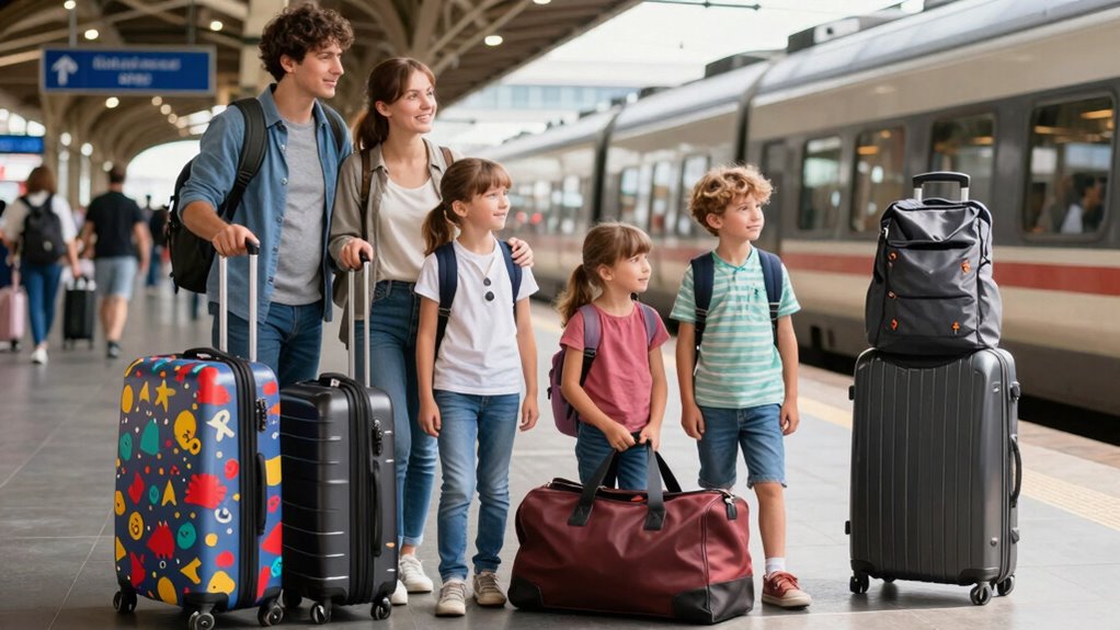 family travel luggage essentials