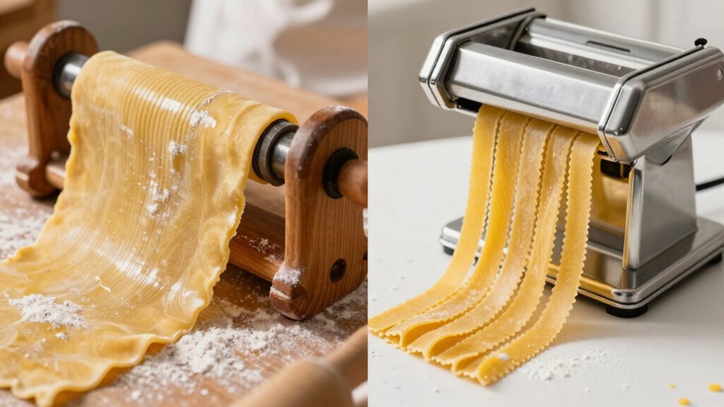 handmade versus automated pasta