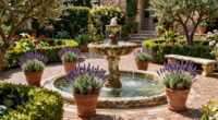 italian garden fountain decor