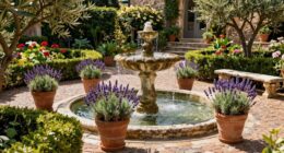 italian garden fountain decor