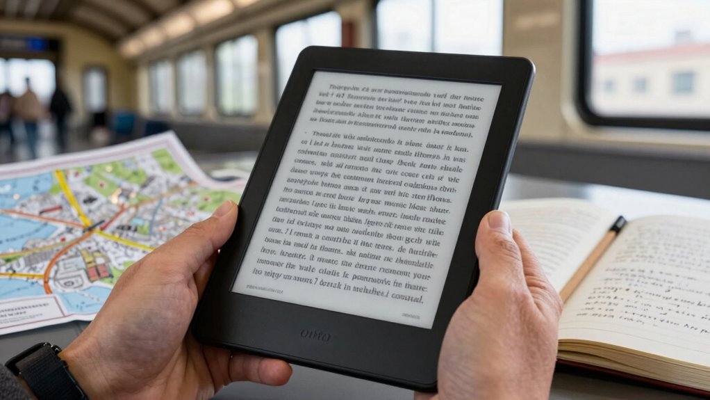 lightweight digital reading device