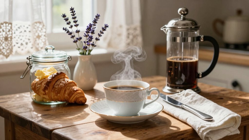 mindful french caf mornings