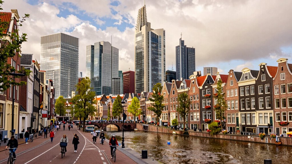 modern historic vibrant cities