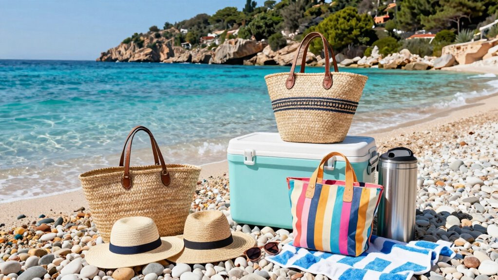 organized durable beach gear