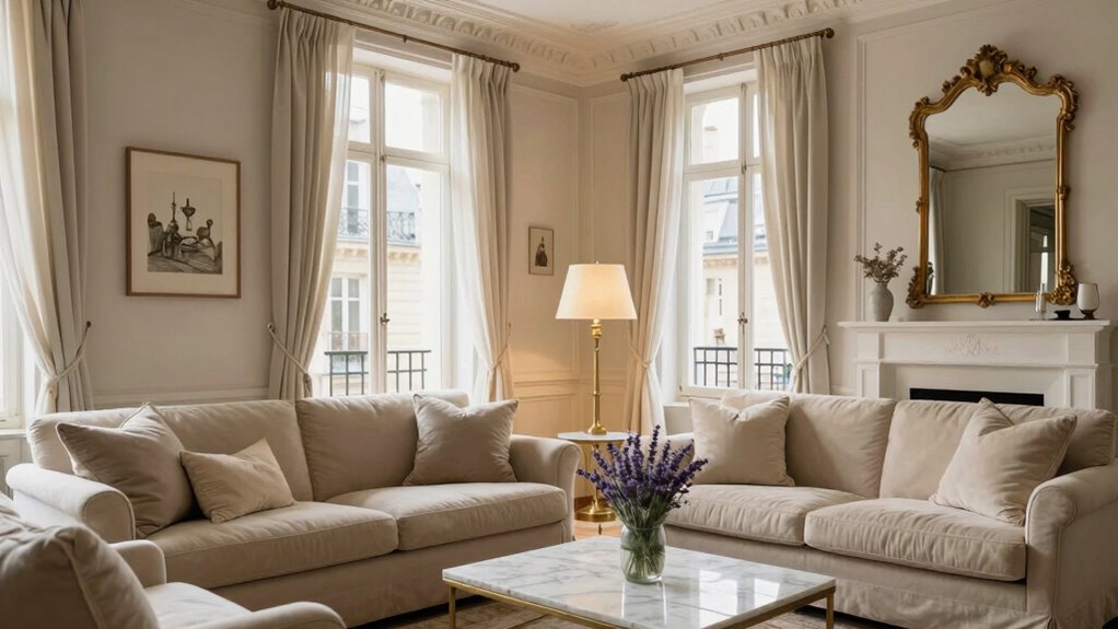 parisian inspired living room