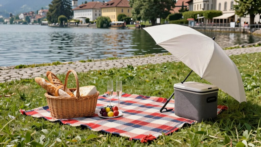 prepared portable picnic essentials
