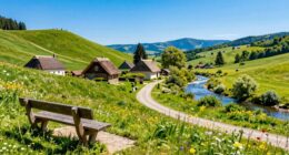 relaxing rural escape