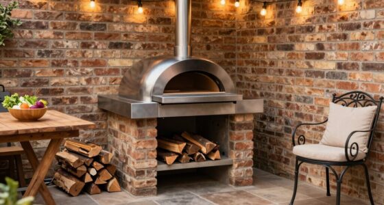 small patio pizza setup