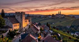 sunrise or sunset sightseeing