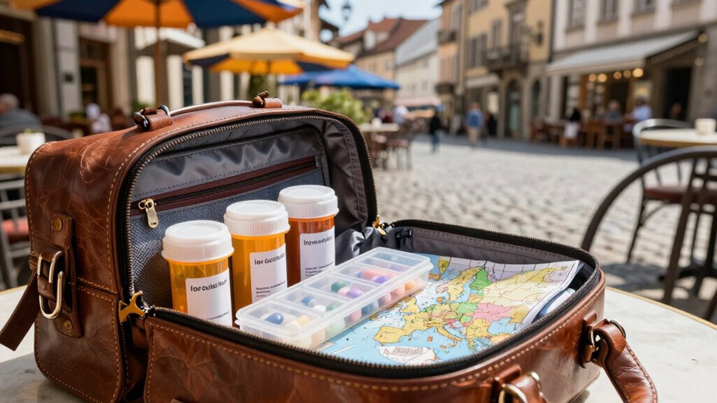 travel documentation and storage