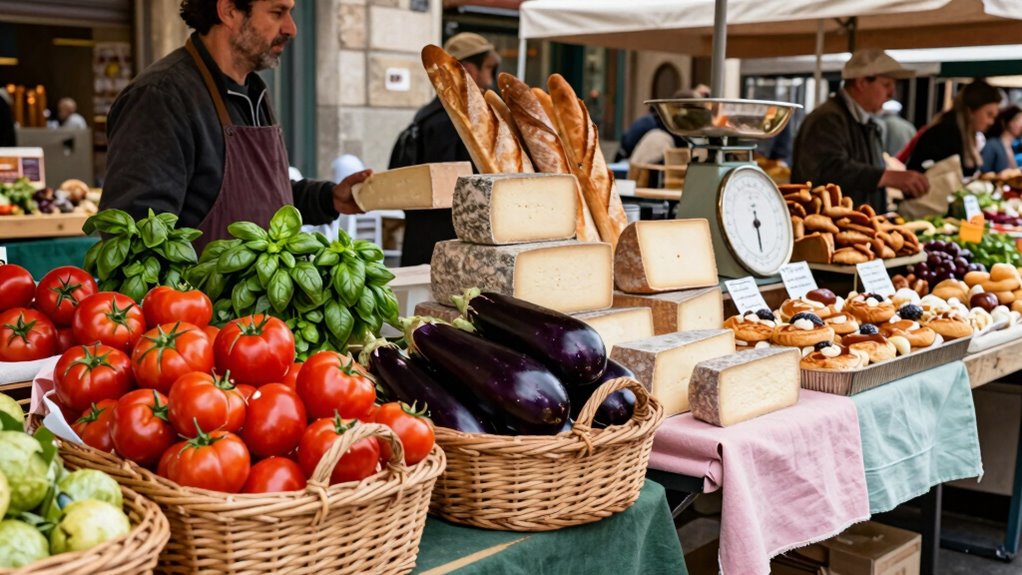 vibrant traditional market atmosphere