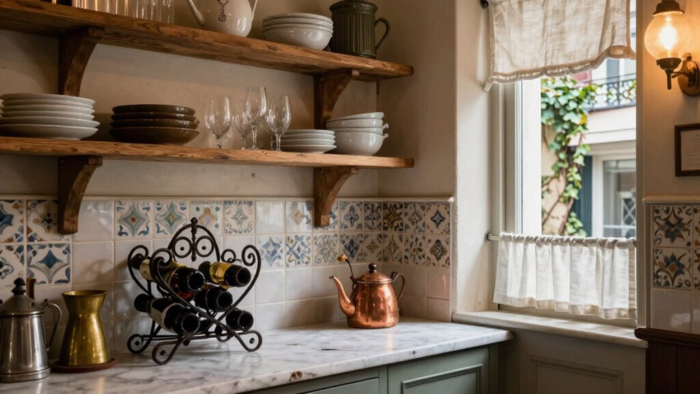 vintage rustic bistro ambiance