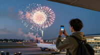 Firework Strike Delta Flight 1076