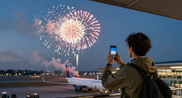 Firework Strike Delta Flight 1076